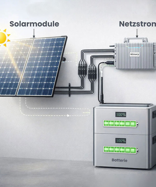 All-in-One Balkonkraftwerk mit Speicher
